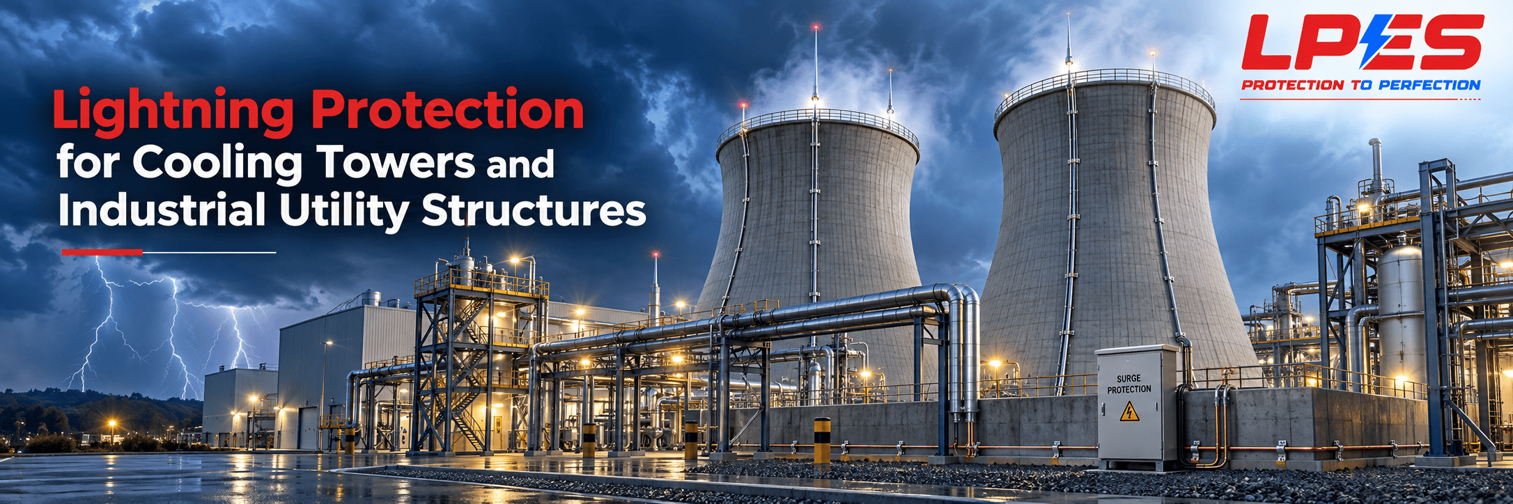 Lightning Protection for Cooling Towers and Industrial Utility Structures