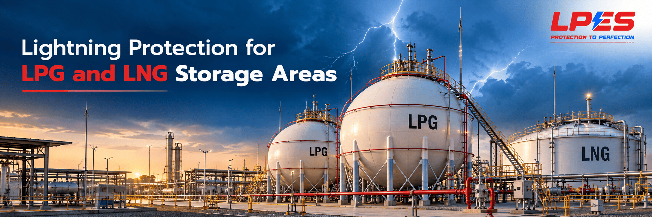 Lightning Protection for LPG and LNG Storage Areas  
