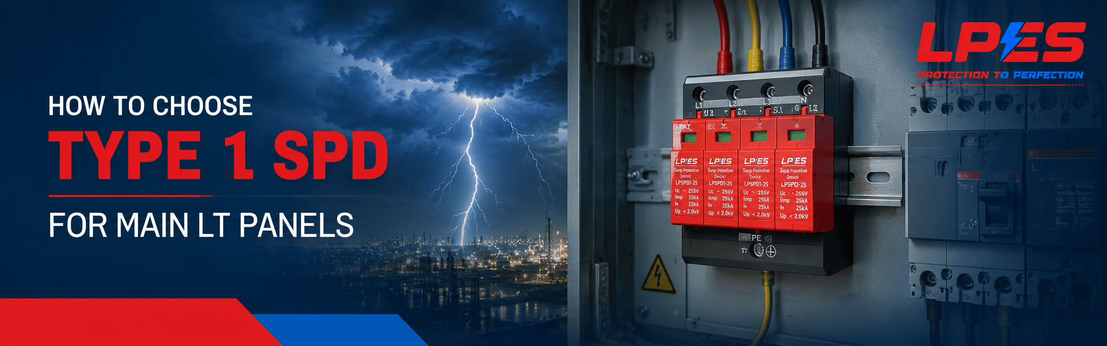 How to Choose Type 1 SPD for Main LT Panels 