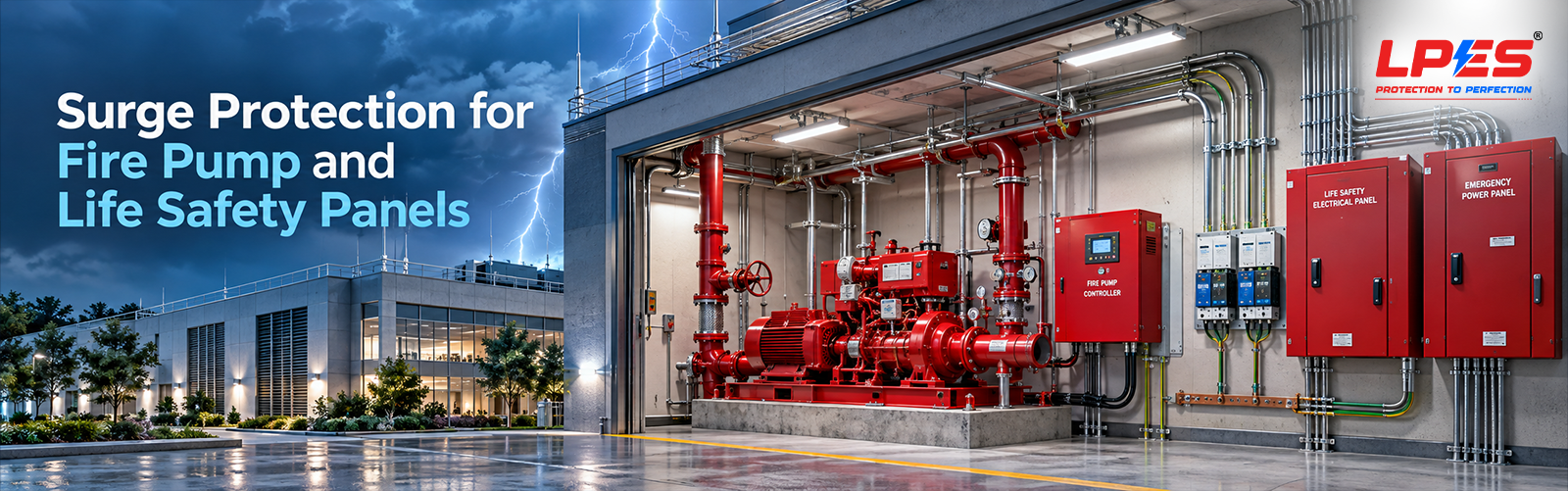 Surge Protection for Fire Pump and Life Safety Panels