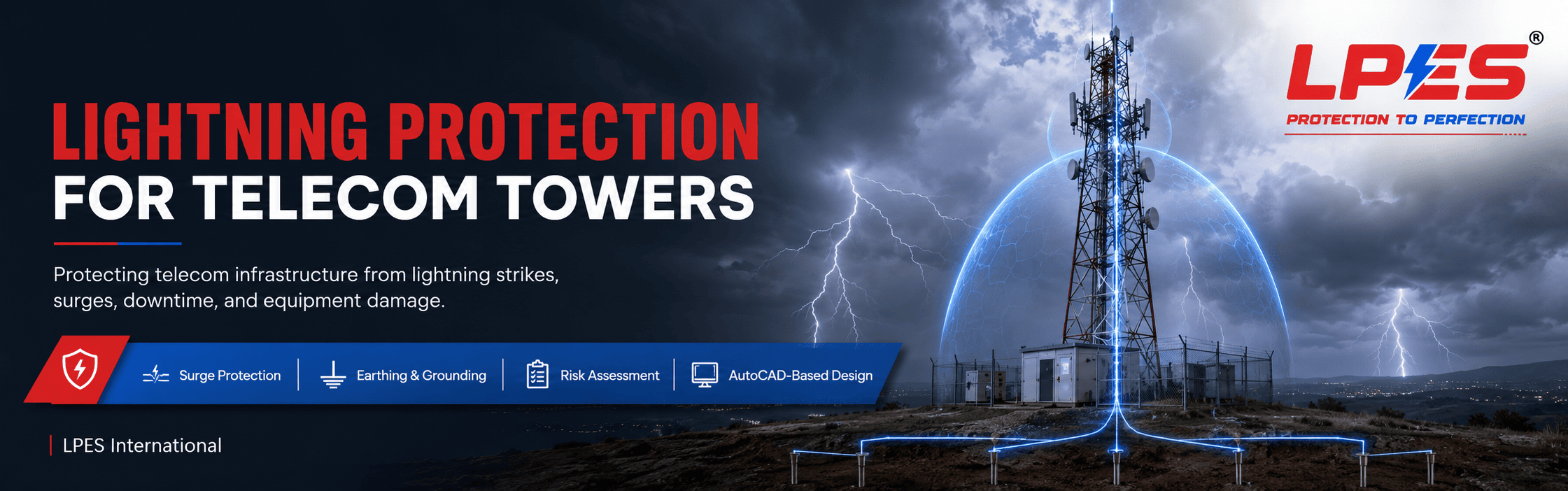 Lightning Protection for Telecom Towers 