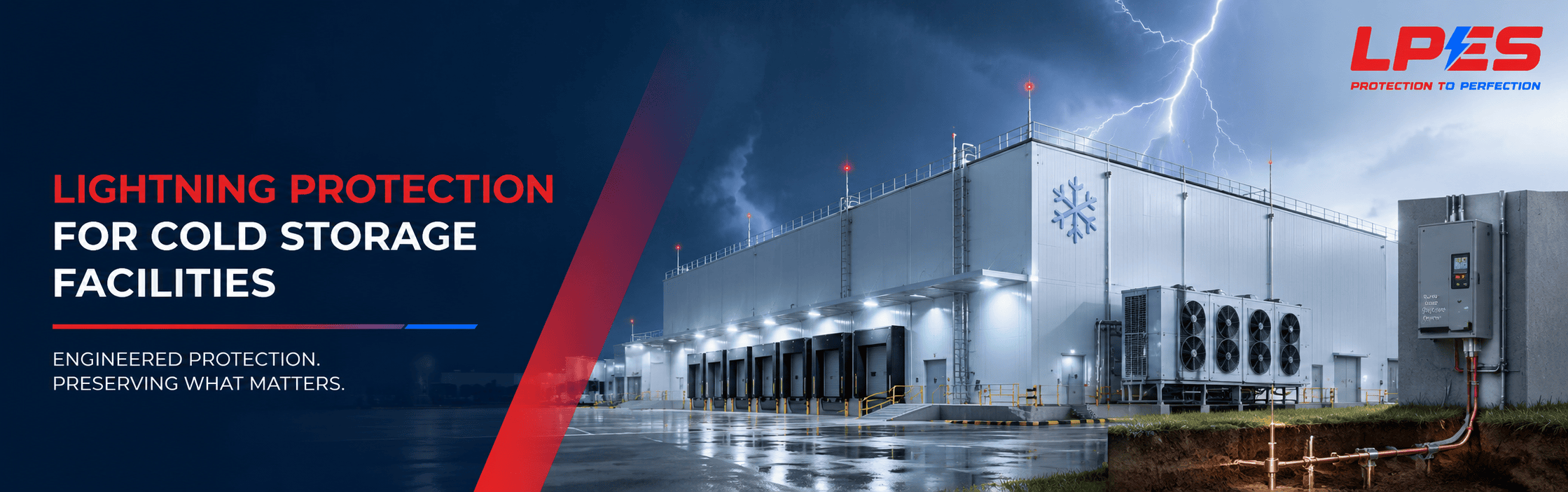 Lightning Protection for Cold Storage Facilities