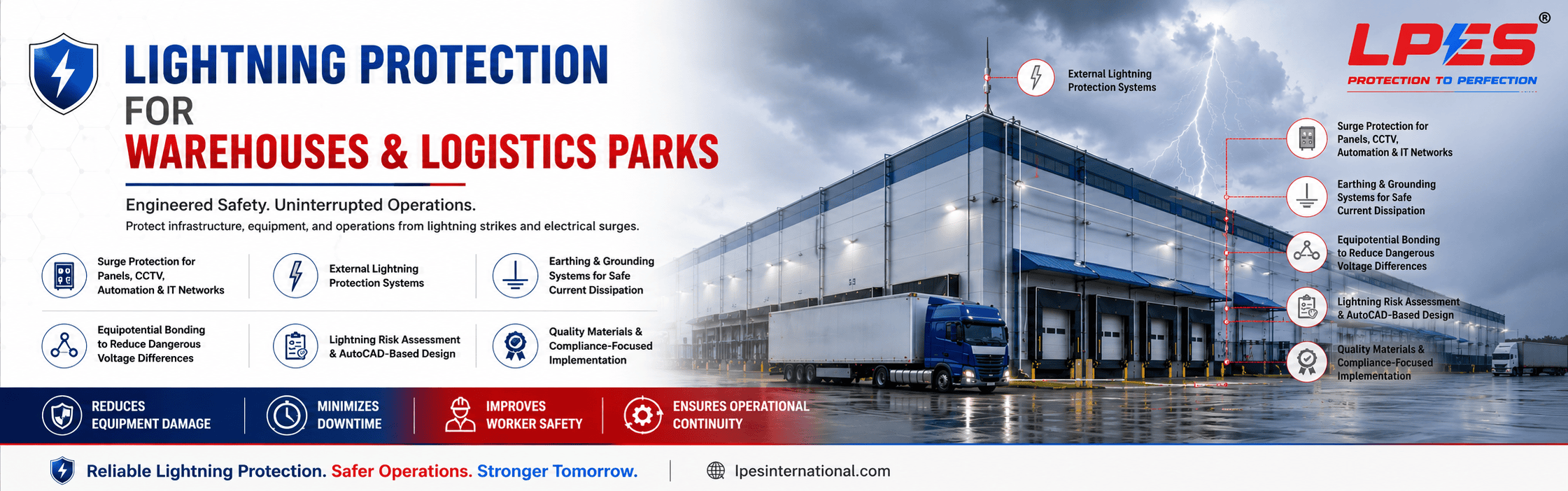 Lightning Protection for Warehouses and Logistics Parks