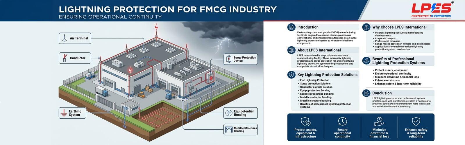 Lightning Protection for the FMCG Industry: Ensuring Operational Continuity  